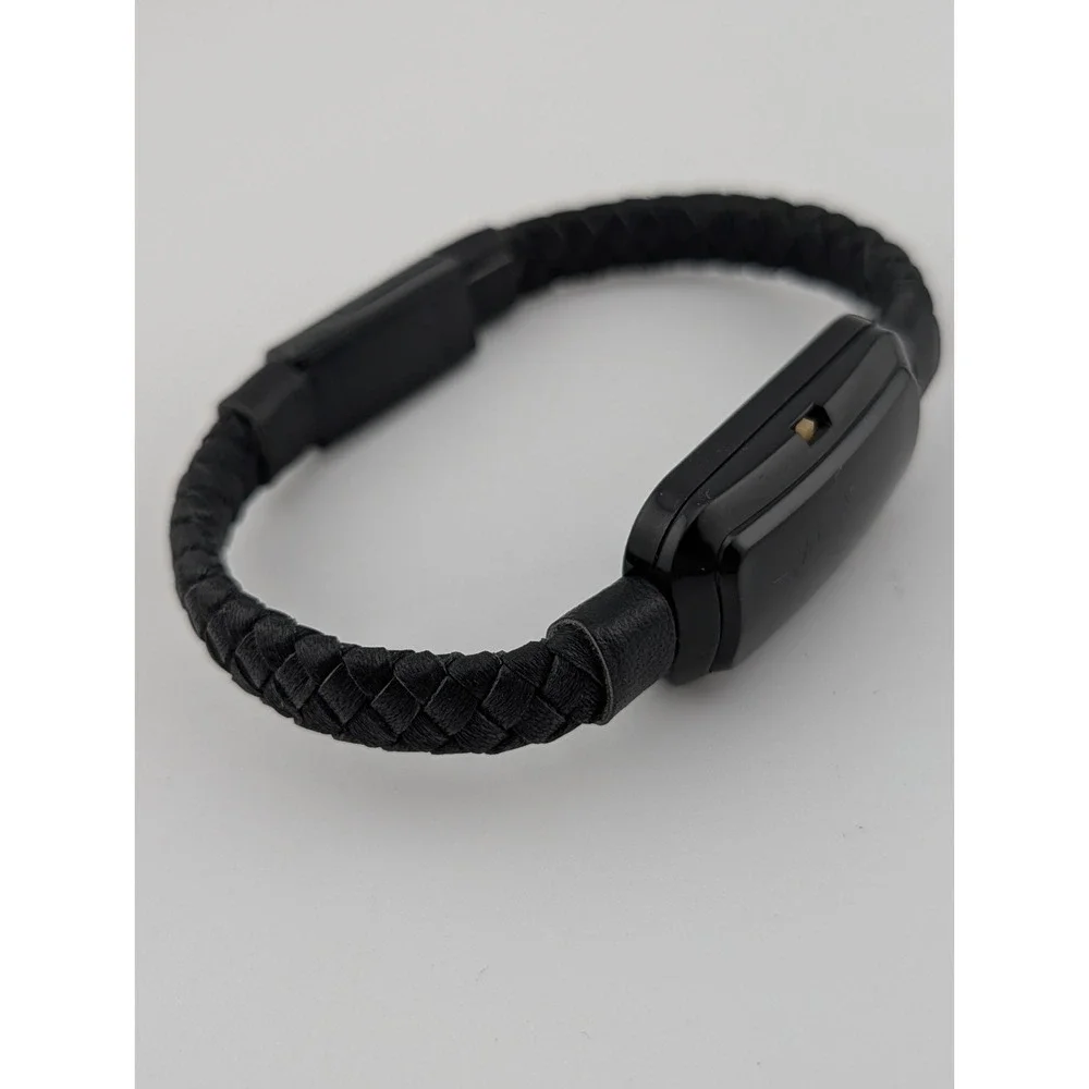 NIFTYX Wearable Charging‎ Cable Bracelet Power bank Lighting Charger- Black